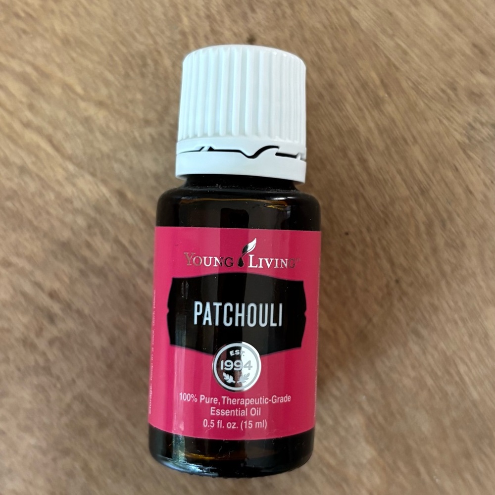 Young Living Patchouli Essential Oil 0.5 oz (large size).